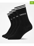 SNOCKS Набор из 4 пар: черные носки - фото