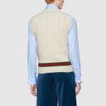 Жилет мужской Off White Gucci, кремовый - фото 4