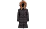 Пуховик женский черный Moncler - фото