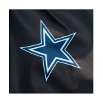 Женская черная рваная атласная куртка с длинными кнопками Dallas Cowboys реглан Mitchell & Ness, черный - фото 2