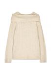 Джемпер NA-KD CABLE KNITTED TURTLE NECK, Offwhite/White - фото 5
