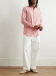 Льняная рубашка MASSIMO ALBA, розовый - фото 3