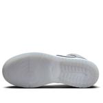 Кроссовки (GS) Air Jordan 1 Mid 'White Medium Cool Grey', белый - фото 6