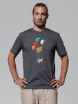 Футболка Balloon Spaceman серого цвета wat? Apparel - фото