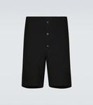 Хлопковые шорты Prada, черный - фото