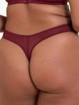 Соблазнительное стринги Lush Curvy Kate, Oxblood - фото 2