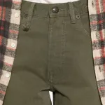 Джинсы с пятью карманами R13, зеленый - фото 6