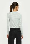 Топ Soft Rebels FENJA STRIPE O-NECK, Light Grey Melange/Light Grey - фото 2