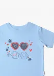 Футболка Liliput с принтом спереди, голубой - фото 4