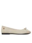 Балетки Toe Cap Suede Ballerina FW0FW08909 Tommy Hilfiger, бежевый - фото