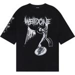 WE11DONE Футболка унисекс черная SS24 - фото