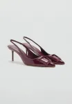 Высокие каблуки Mango, Bordeaux - фото 2
