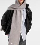 Капюшон-шарф Kooder из смеси мохера и шерсти Acne Studios, Grey - фото 3