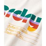 Футболка Superdry Retro Flock Relaxed, бежевый - фото 3