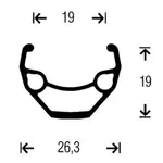 Переднее колесо Gurpil Taurus 26´´ CL MTB, черный - фото 2