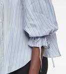 Полосатая блузка с оборками Noir Kei Ninomiya, синий - фото 5