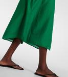 Платье-рубашка Marla из хлопка и шелка Velvet, Marsh - фото 5