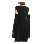 Свитер с рукавом-накидкой RICK OWENS, черный - фото 5