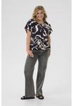 Блуза Kaffe Curve MAREN , Black Nature Organic Lines/Black - фото 2