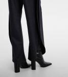 Шерстяные брюки с расклешенными штанинами Alaïa, Anthracite - фото 5