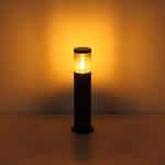 Торшер для наружного освещения, нержавеющая сталь, черный, дымчатый, H 80 см Globo Lighting - фото 7