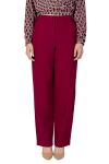 Брюки женские VILA широкого кроя, бордовый - фото