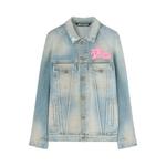 Куртка Palm Angels Spray Hunter Denim Jacket, Light Blue - фото