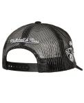 Мужская черная кепка Brooklyn Nets Times Up Classic Script Cord Trucker Mitchell & Ness - фото 2