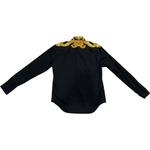 VERSACE Рубашка мужская Black Lapel Moderate - фото 3