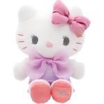 Hello Kitty плюшевая кукла с бантом, высота 20 см Sanrio - фото 3