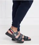 Кожаные сандалии Tommy Hilfiger, синий - фото 2