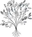 HOFMANN LIVING AND MORE предмет декора стен "декорация стен" 73х84х3 см, черный - фото