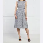 Пальмовое платье Marella, синий - фото