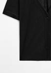 Блузка на пуговицах SHORT SLEEVE Massimo Dutti, черный - фото 10