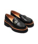 Лоферы женские Baldinini из натуральной кожи, черный - фото 3