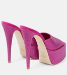 Босоножки на платформе с декором Marina Paris Texas, Pink Ruby - фото 3