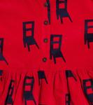 Возьмите бархатное платье с принтом сиденья Bobo Choses, мультиколор - фото 3