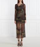 Платье Pinko, зеленый - фото