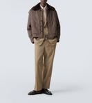 Хлопковый габардиновый блузон Auralee, Deep Olive - фото 2