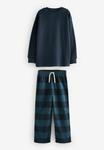 Пижама LONG SLEEVE CHECK 2 PACK Next, синий - фото 3