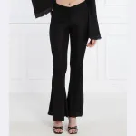 Расклешенные брюки Twin-Set, черный - фото 2