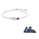 Swarovski Родированные браслеты женские white - фото