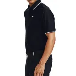 Рубашка поло playoff pique polo shirt 'black' Under Armour, черный - фото 3