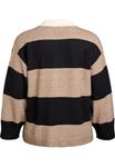 Джемпер Zizzi Jumper, Black Stripe Comb/Black - фото 2