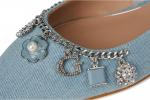 Балетки GUESS Daisee, цвет Light Blue Synthetic - фото 6
