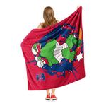 Плед Philadelphia Phillies Mascot Phillie Phanatic Silk Touch MLB, цвет Phl Other - фото 4