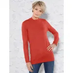 Свитер с воротником стойкой Classic Basics "Пуловер", черный - фото 2