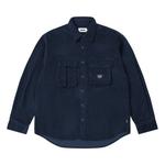 Рубашка Palace Double Pocket Cord Overshirt, Navy - фото