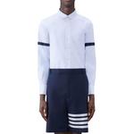 Рубашка Long Sleeved Buttoned Shirt THOM BROWNE, синий - фото 6