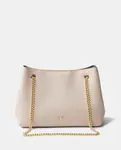 Сумка через плечо с цепочкой Calvin Klein, бежевый - фото